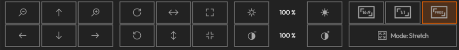 control images on screens